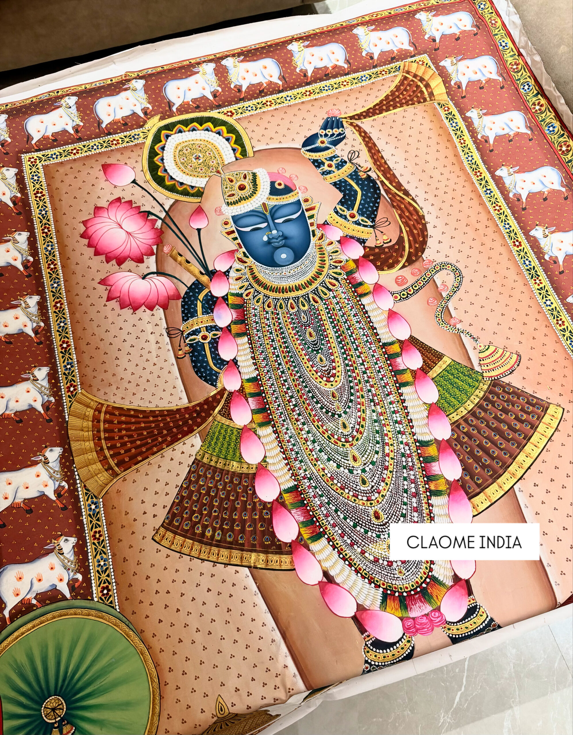 Hand-painted Pichwai Artwork | Claome India Home hand-painted Pichwai artwork