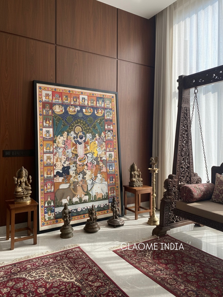 Hand-painted Pichwai Artwork | Claome India Home hand-painted Pichwai artwork