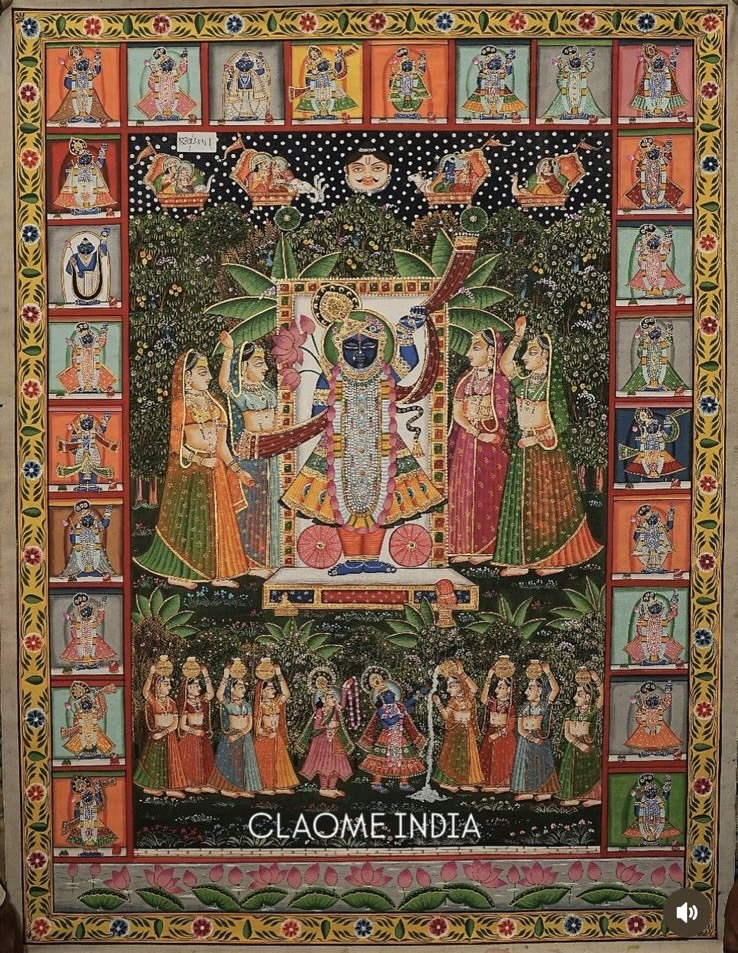 Gallery hand-painted Pichwai artwork