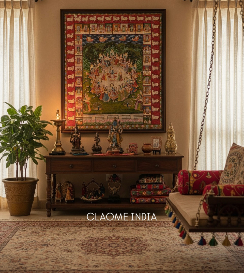 Hand-painted Pichwai Artwork | Claome India Home hand-painted Pichwai artwork