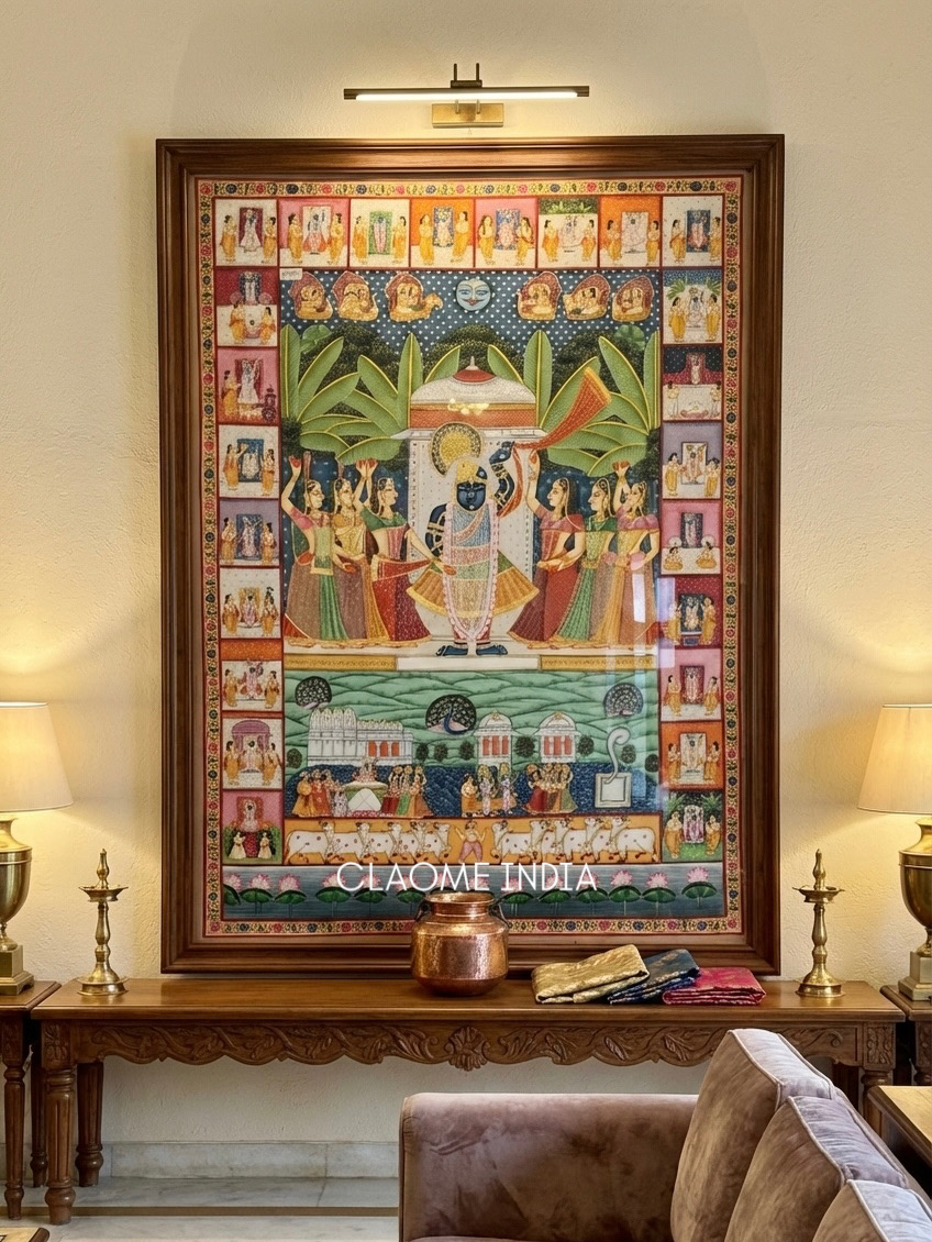 Gallery hand-painted Pichwai artwork
