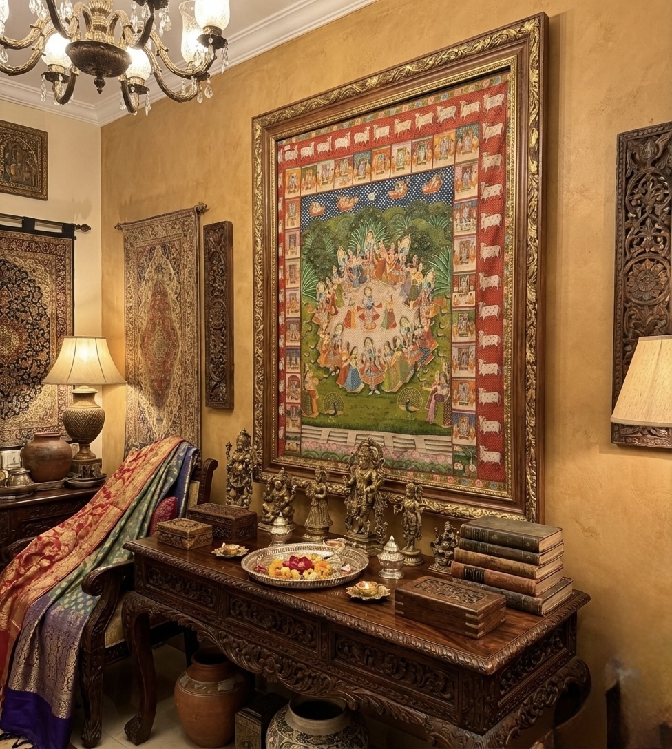 Gallery hand-painted Pichwai artwork