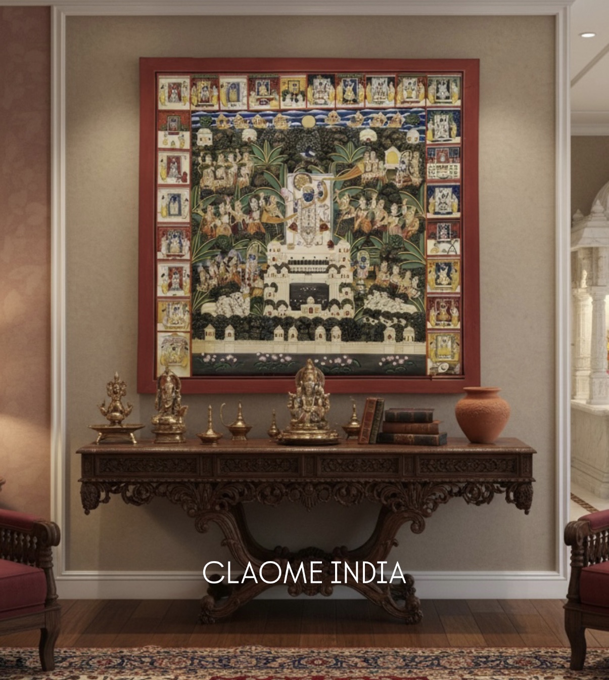 Hand-painted Pichwai Artwork | Claome India Home hand-painted Pichwai artwork