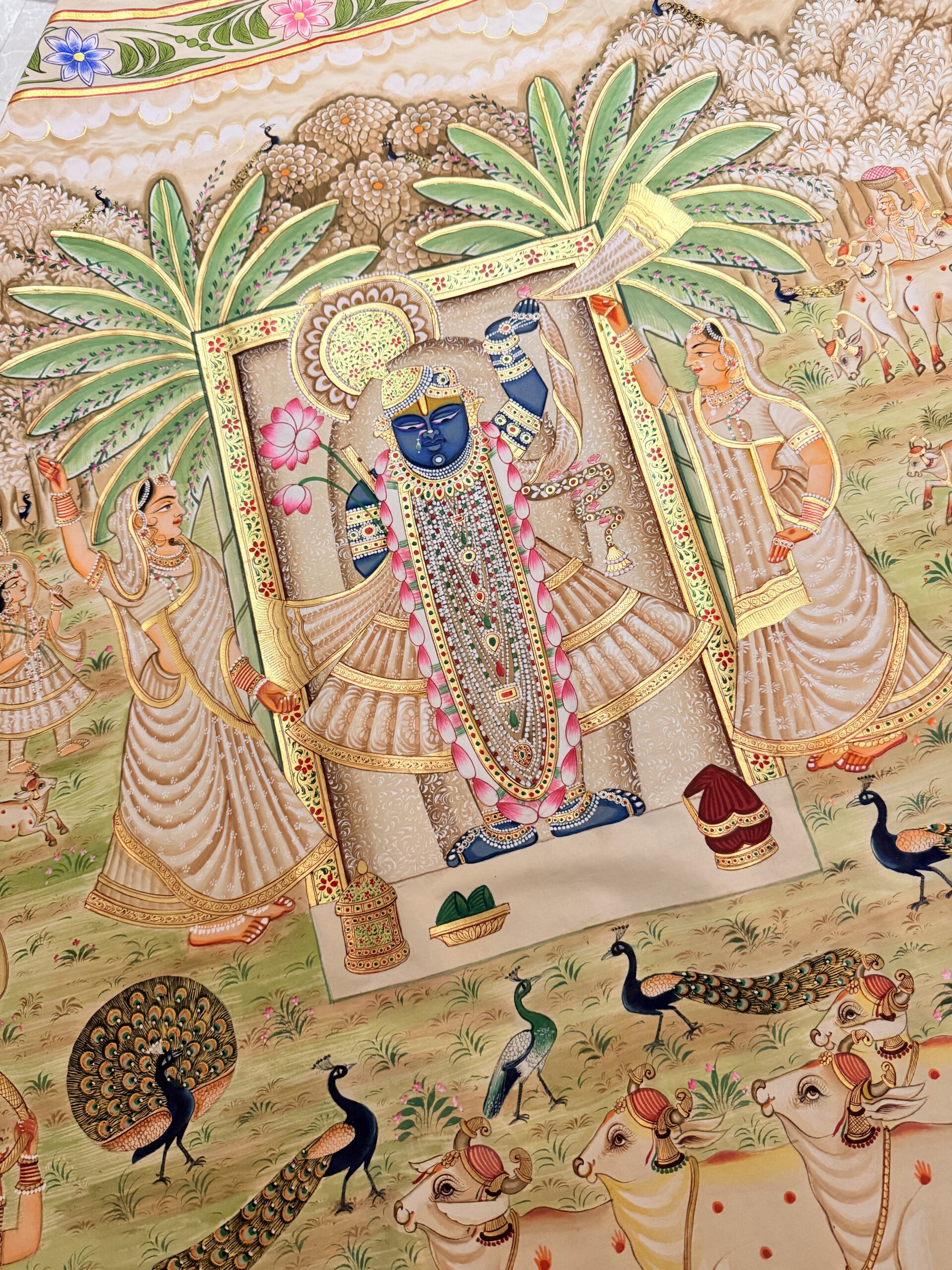 Gallery hand-painted Pichwai artwork