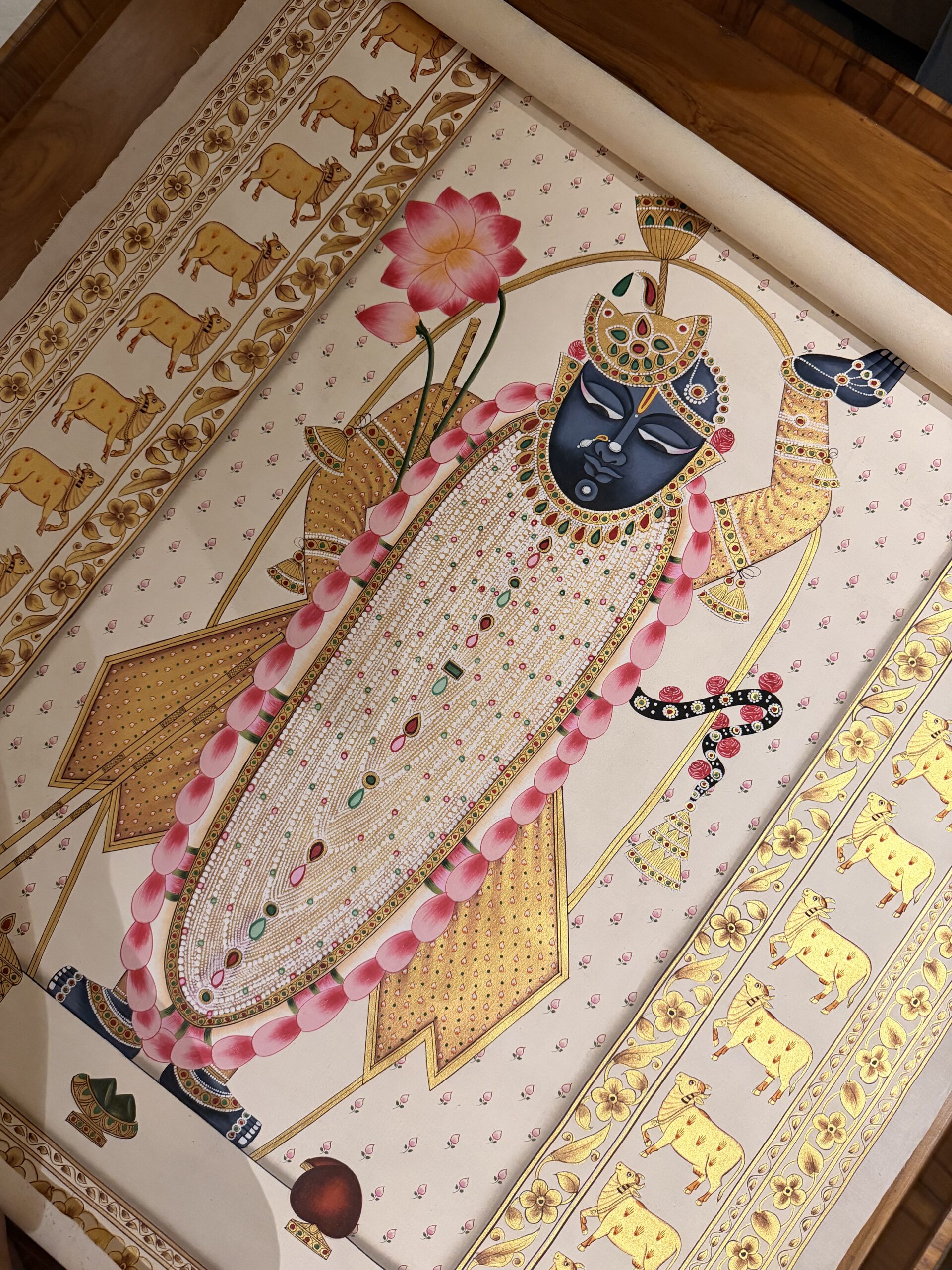 Gallery hand-painted Pichwai artwork
