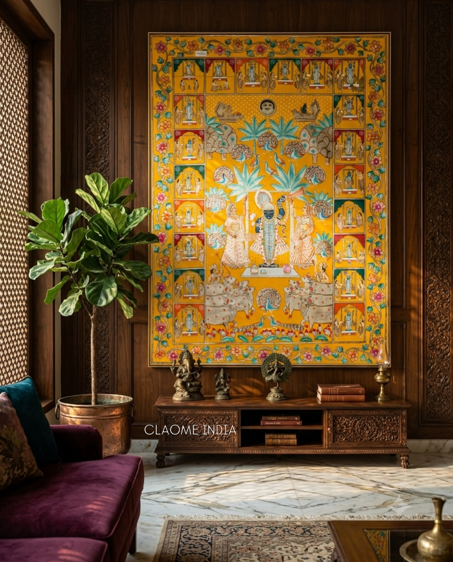 Gallery hand-painted Pichwai artwork