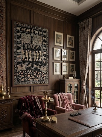 Gallery hand-painted Pichwai artwork