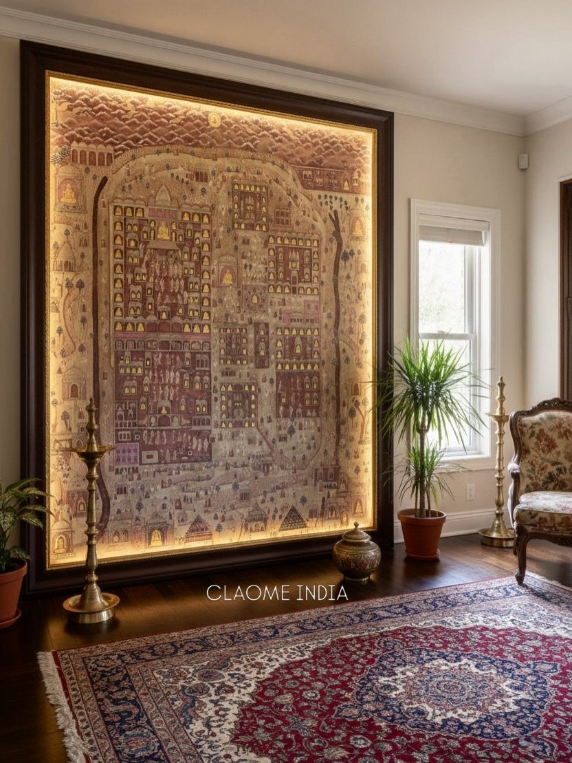 Gallery hand-painted Pichwai artwork