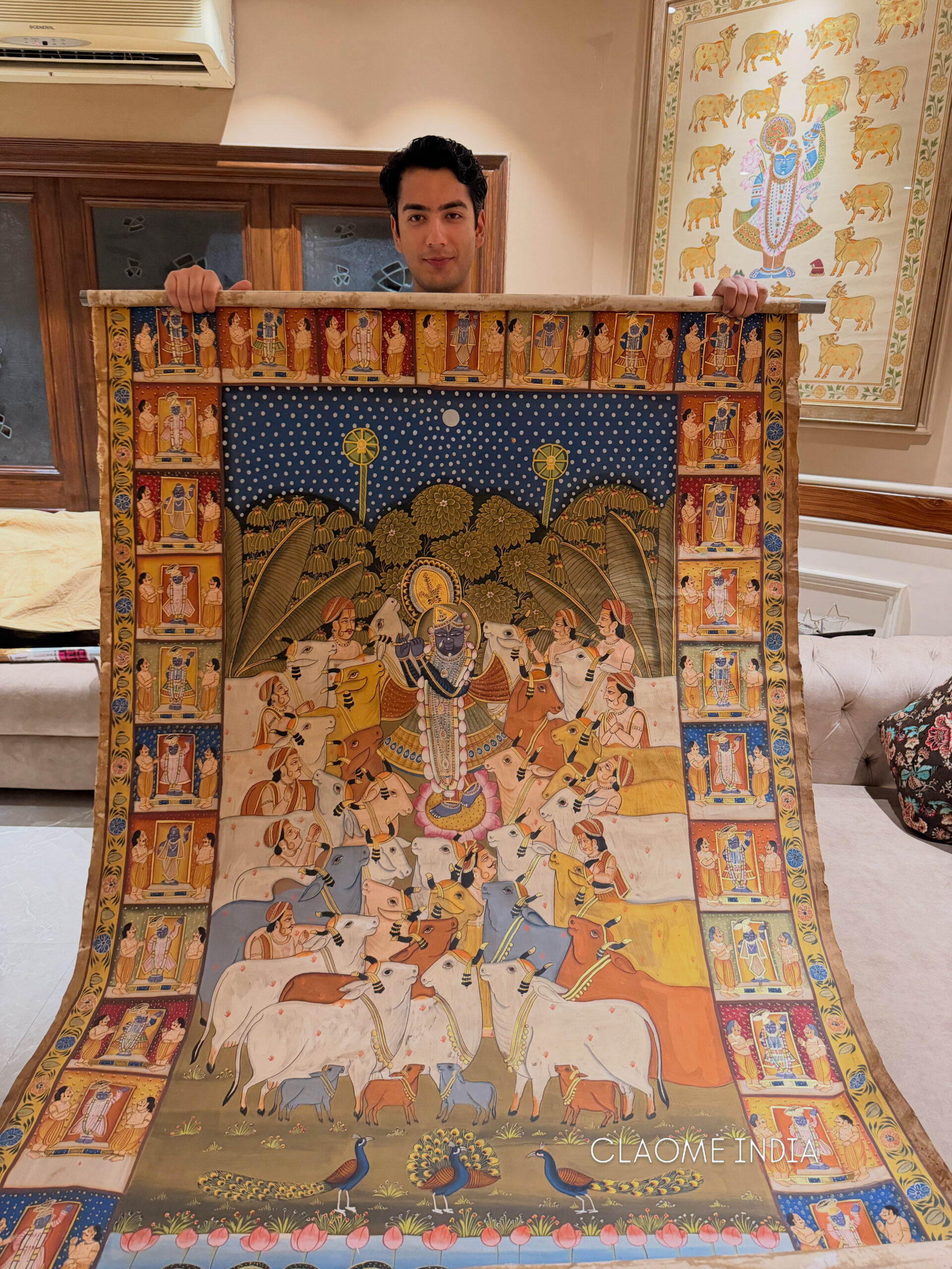 Gallery hand-painted Pichwai artwork