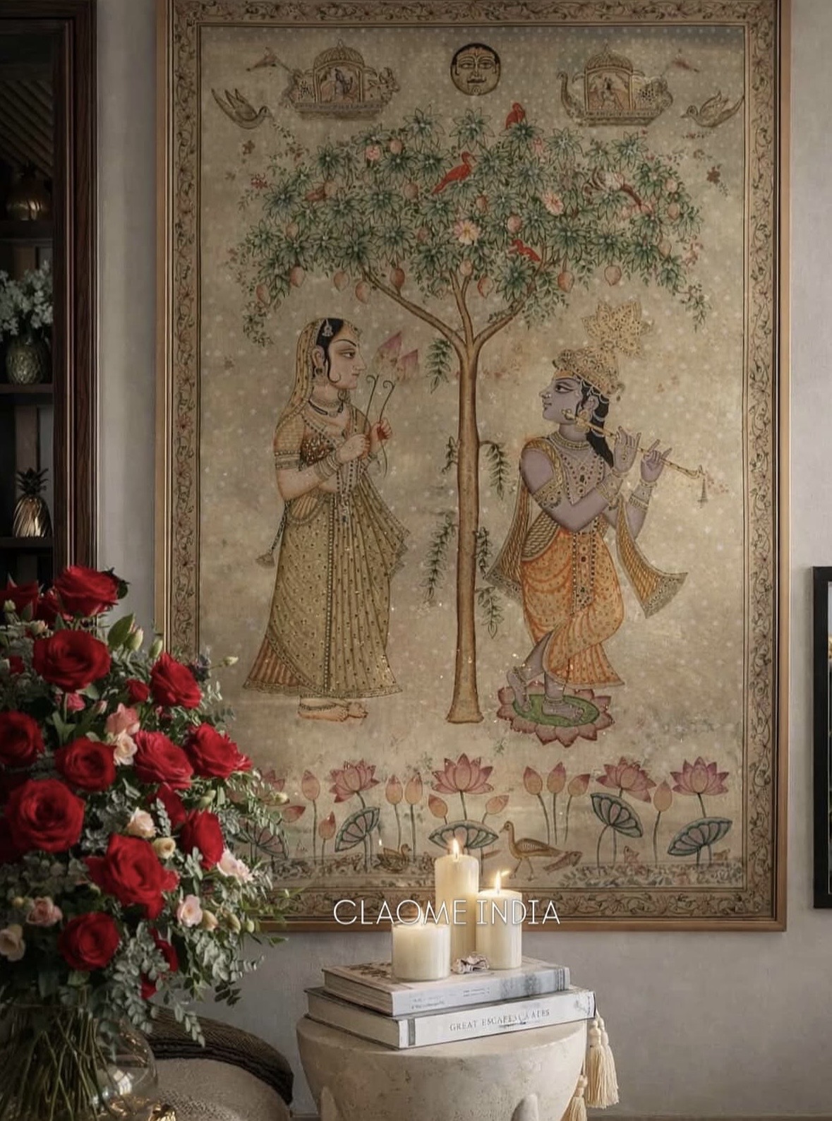 Gallery hand-painted Pichwai artwork