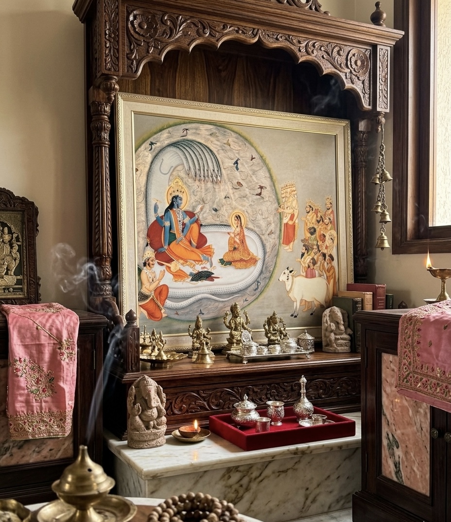 Gallery hand-painted Pichwai artwork
