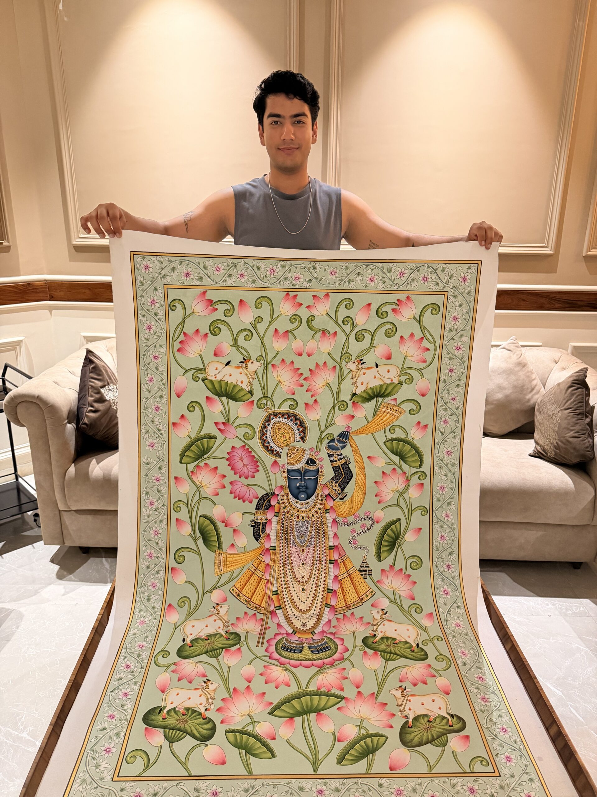 Gallery hand-painted Pichwai artwork