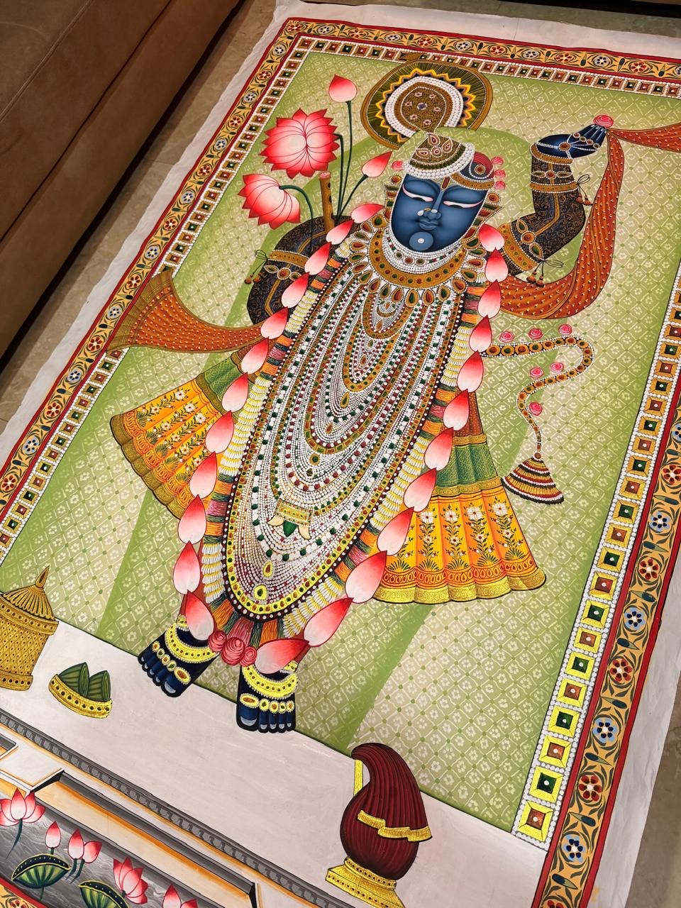 Gallery hand-painted Pichwai artwork