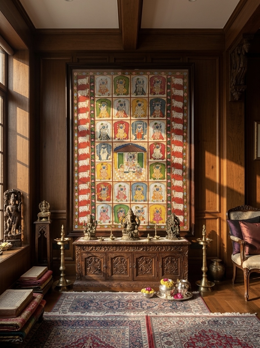 Gallery hand-painted Pichwai artwork