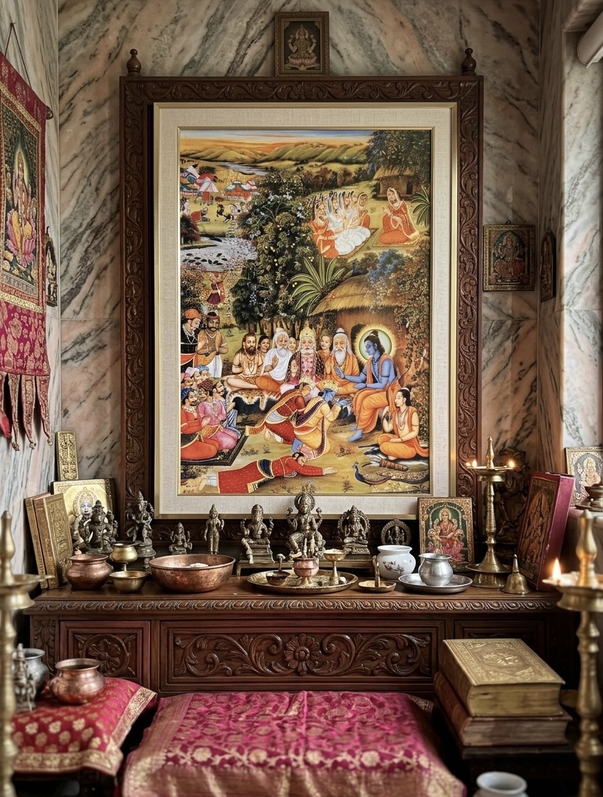 Gallery hand-painted Pichwai artwork