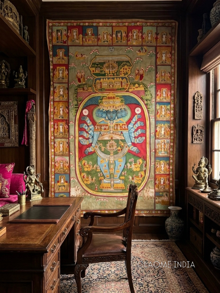 Home hand-painted Pichwai artwork