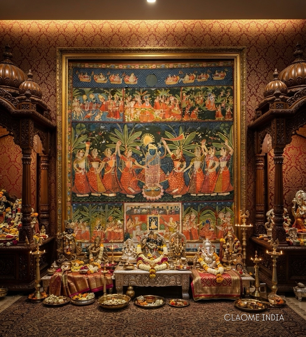 Home hand-painted Pichwai artwork
